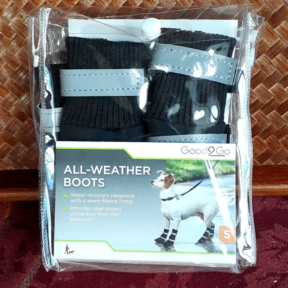 👉*NEW* SMALL GOOD2GO DOG BOOTS ~ALL-WEATHER ~FLEECE LINED ~WATER-RESISTANT